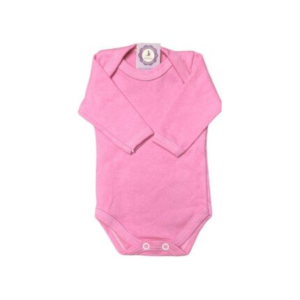 Body Prematuro 100% Algodão Liso Feminino Rosa