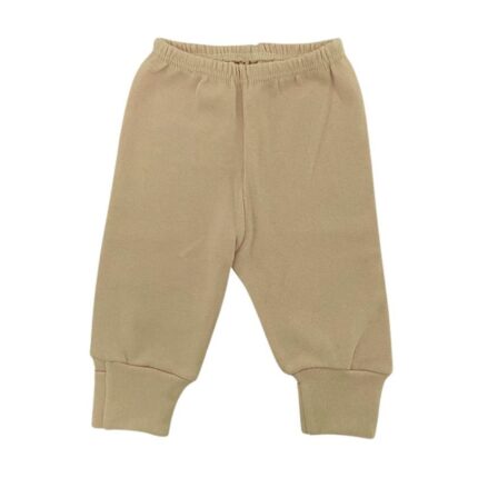 Culote Prematuro Calça Pé Reversível 100% Algodão Caramelo