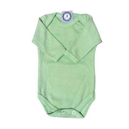 Body Prematuro 100% Algodão Liso Unissex Verde